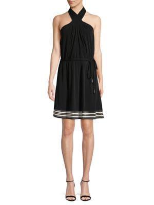 Michael Michael Kors Sleeveless Halter Dress