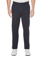 Perry Ellis Slim-fit Crosshatch Cotton Chino Pants