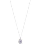 Carolee Crystal Bouquet Crystal Open Work Pear Pendant Necklace