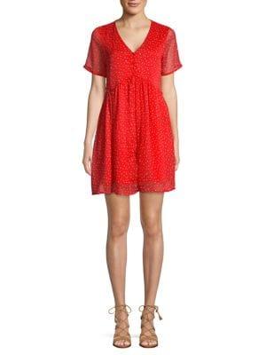 Vero Moda Printed Short Sleeve Shift Dress