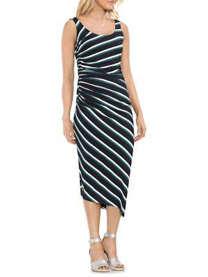 Vince Camuto Topic Heat Striped Sleeveless Bodycon Dress