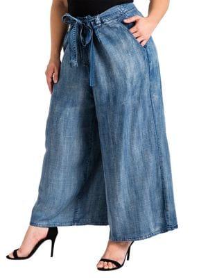 Standards And Practices Plus Sophi Cropped Palazzo Pants