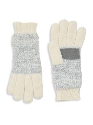 Isotoner Textured Heathered Knit Gloves