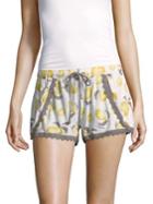 Pj Salvage Lemon-printed Shorts