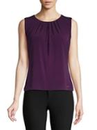 Calvin Klein Petite Pleat Neck Cami