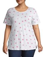 Lucky Brand Plus All Over Star T-shirt