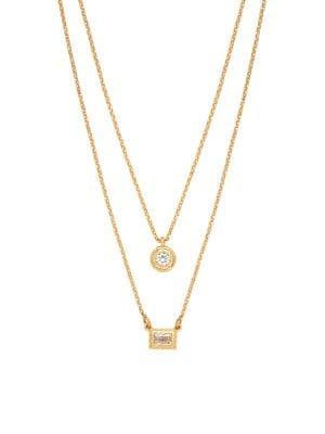 Kate Spade New York Double-pendant Layered Necklace