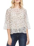 Vince Camuto Estate Jewels Ditsy Floral Blouse
