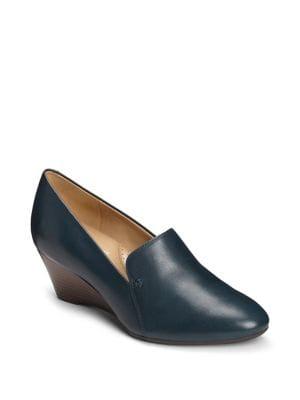 Aerosoles Full Circle Leather Wedge Heels