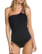 Becca By Rebecca Virtue Scalloped One-piece Swimsuit