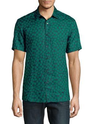 Michael Kors Abstract-print Cotton Shirt