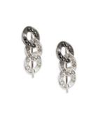 Karl Lagerfeld Crystal Ombre Chain Drop Earrings