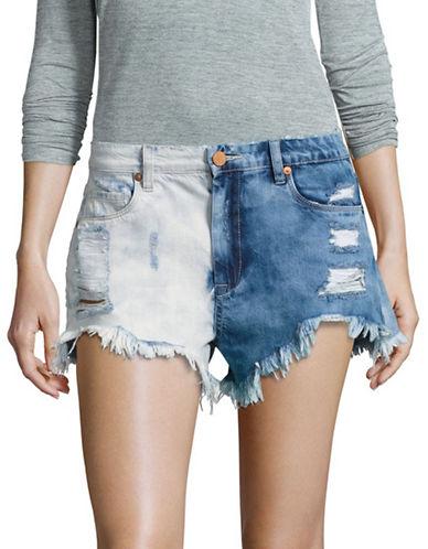 Blank Nyc Distressed Wedge Shorts