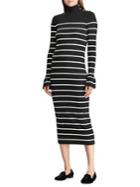 Lauren Ralph Lauren Striped Cotton Midi Dress