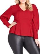 City Chic Plus Pow Wow Top