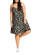 City Chic Plus Pretty Ditzy Pretty Daisy Dress