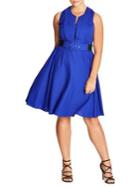 City Chic Plus Vintage Veronica Fit-and-flare Dress