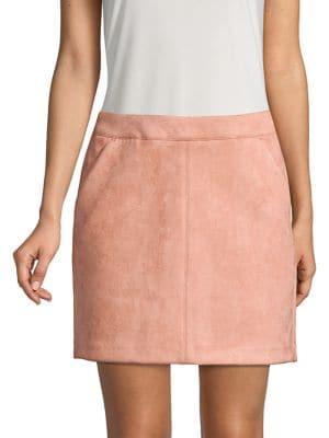 Vero Moda Faux Suede Mini Skirt