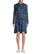 Highline Collective Plaid Long-sleeve Dress