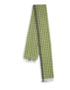 Eileen Fisher Checked Fringe Scarf