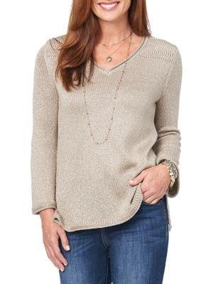 Democracy Long-sleeve Textured Sweater