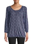 Michael Michael Kors Printed Scoopneck Top