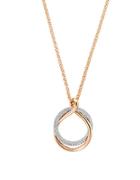 Swarovski Exact Crystal 18k Rose Gold Pendant Necklace