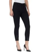 William Rast High-rise Cropped Skinny Jeans With Zippered Ankles