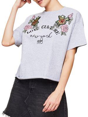 Miss Selfridge Love Culture Sequin Tee