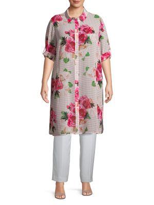 Calvin Klein Plus Floral Printed Tunic