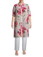 Calvin Klein Plus Floral Printed Tunic