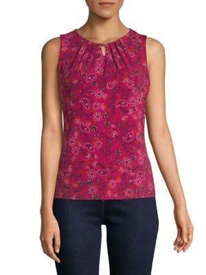 Ivanka Trump Paisley Sleeveless Top
