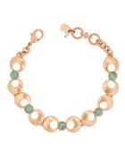 Lucky Brand Tropical Turquoise Semi-precious Rock Crystal Link Bracelet