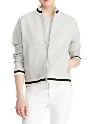 Lauren Ralph Lauren Heathered Bomber Jacket