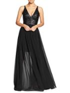 Dress The Population Lori Sequined Evening Gown