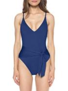 Isabella Rose Double Take Sash Tie One-piece Swimsuit