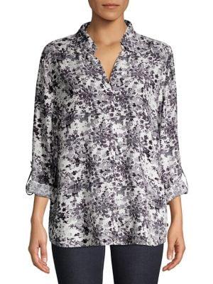Olsen Dandelion Printed Blouse