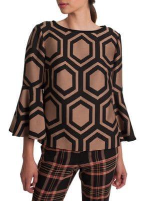 Trina Turk Splendid Bell-sleeve Top