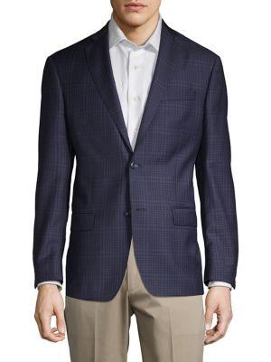 Michael Kors Classic-fit Checkered Sportcoat