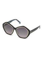 Emilio Pucci 57mm Geo-round Farfalla Pattern Sunglasses