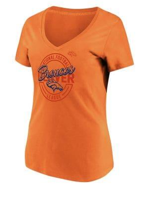 Majestic Denver Broncos Nfl Break Free Cotton Jersey Tee
