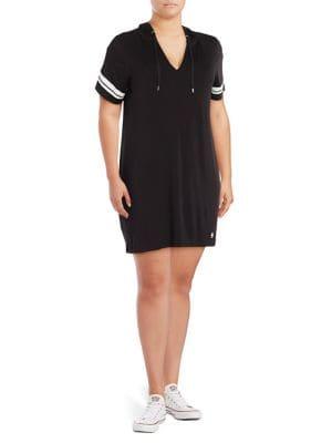 Michael Michael Kors Plus Hooded Sweater Dress