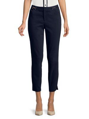 Ivanka Trump Chain Embellished Pants