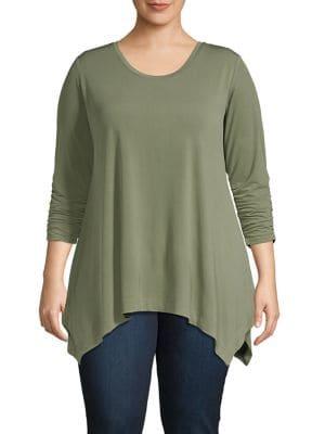Context Plus Classic Ruched-sleeve Tunic