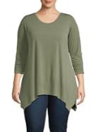 Context Plus Classic Ruched-sleeve Tunic