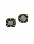 Roberto Coin Pois Mois Square 18k Yellow Gold Stud Earrings