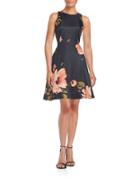 Donna Morgan Floral Fit-and-flare Dress