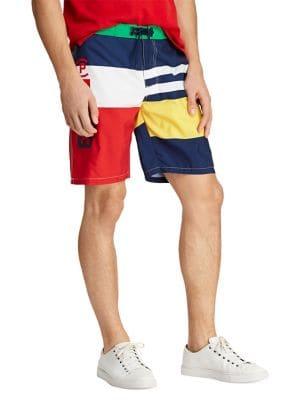 Polo Ralph Lauren Boat Striped Swim Trunks