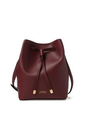 Lauren Ralph Lauren Ii Mini Drawstring Leather Crossbody Bag