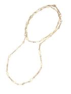 Lord Taylor Pearl And Goldtone Station Necklace